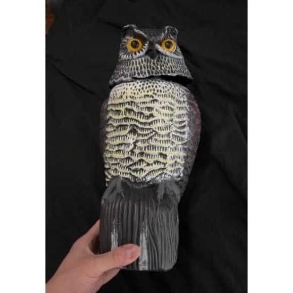New Bird Owl to Frighten Birds,Fake Owl Statue Decoy,Plastic Owl Scarecrow - Picture 1 of 1